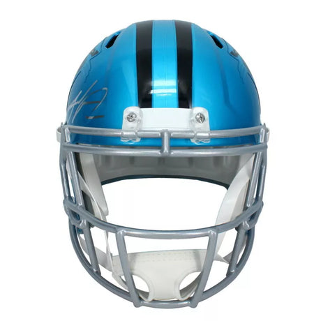 Julius Peppers Autographed Carolina Panthers Flash Speed Full Size Helmet Beckett Witnessed