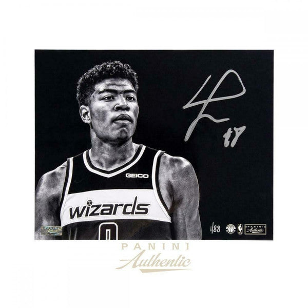 RUI HACHIMURA Autographed Washington Wizards "Focus" 16" x 20" Photograph PANINI LE 88