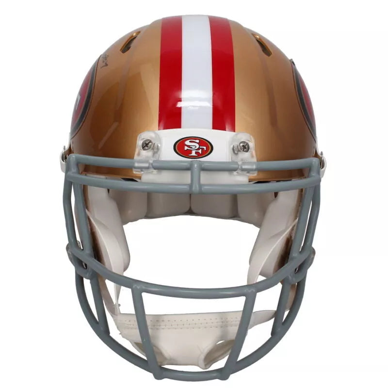 Christian McCaffrey Autographed/Inscribed "23 OPOY" San Francisco 49ers Speed Authentic Helmet Fanatics