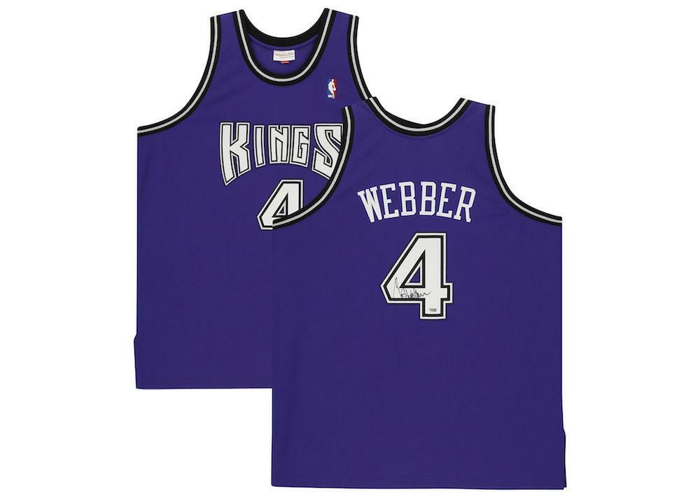 CHRIS WEBBER Autographed Sacramento Kings Purple Mitchell & Ness Authentic Jersey FANATICS