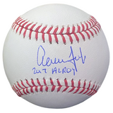 Aaron Judge Autographed / Inscribed "2017 AL ROY" Official MLB Baseball Fanatics