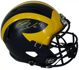 Blake Corum Autographed Michigan Wolverines Speed Full Size Helmet Beckett Witnessed