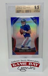 Daniel Jones New York Giants 2019 Panini Prizm NFL Red, White & Blue #302 RC BGS 9.5 GEM MINT