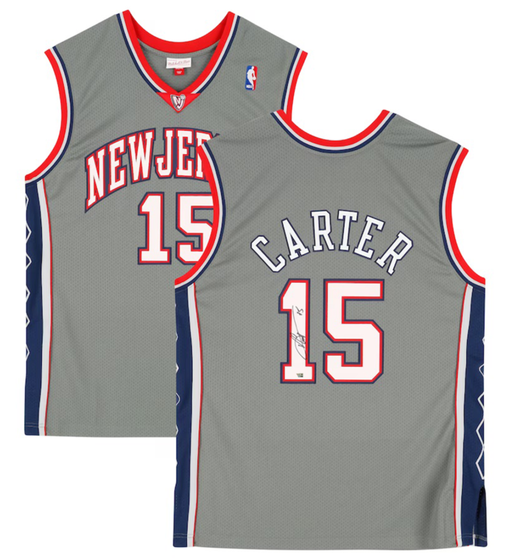 Vince Carter Autographed New Jersey Nets Gray Mitchell & Ness 2004-05 Authentic Jersey Fanatics