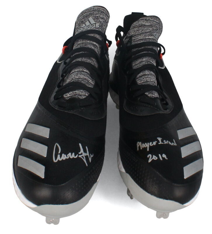 Aaron Judge Autographed/Inscribed "Player Issued 2019" Authentic Adidas Player-Issued Cleats Fanatics