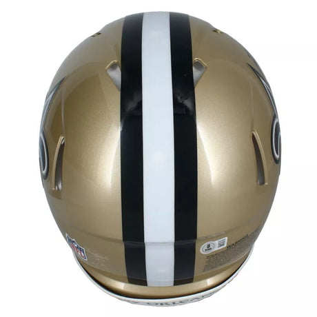 Rashid Shaheed Autographed New Orleans Saints Speed Authentic Helmet Beckett Witnessed