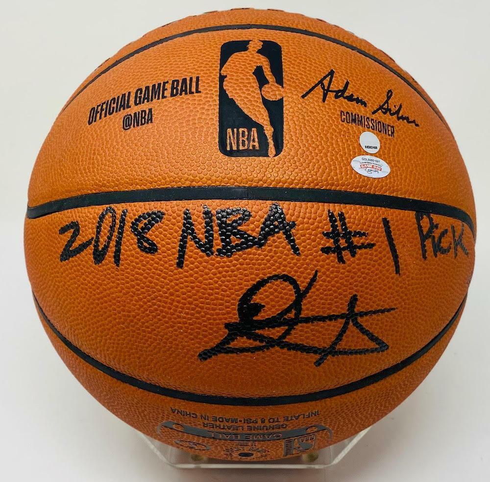 DEANDRE AYTON Autographed 2018 NBA #1 Pick Authentic Basketball GDL LE 18/22