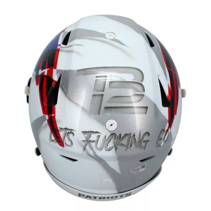 Tom Brady Autographed Patriots L.F.G. Patriots Mashup SpeedFlex Helmet Fanatics