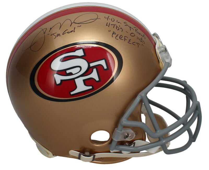 Joe Montana Autographed/Multi-Inscribed San Francisco 49ers "Joe Cool" Proline Authentic Helmet Steiner LE 13/16