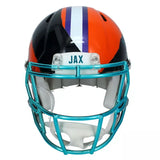 Trevor Lawrence Autographed Jacksonville Jaguars/Clemson Tigers ECC Custom Ripped Speed Authentic Helmet Fanatics