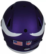 Adrian Peterson Autographed/Inscribed "ALL DAY" Minnesota Vikings 2023 Alternate Tribute Speedflex Authentic Helmet Beckett Witnessed