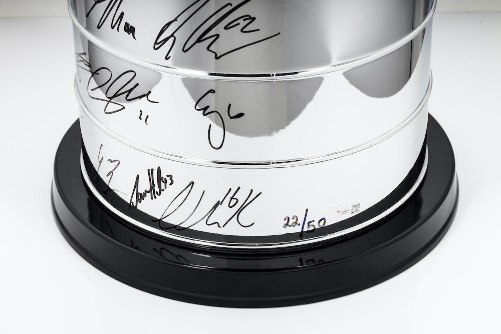 COLORADO AVALANCHE Team Autographed 2022 Stanley Cup Champions Replica Trophy FANATICS LE 22/50