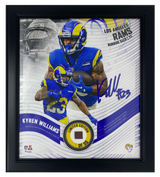 Kyren Williams Framed Los Angeles Rams 15" x 17" Game Used Football Collage LE 1/50