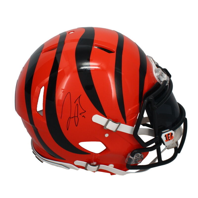 Joe Burrow Autographed Cincinnati Bengals Speed Authentic Helmet w/Visor & 3D Bumpers Fanatics