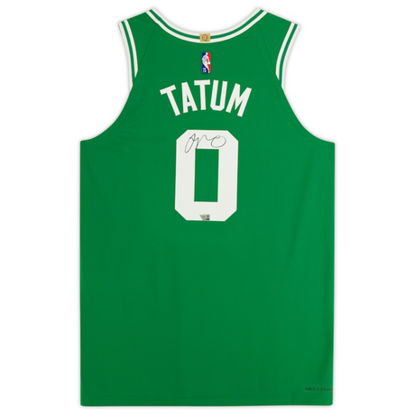 Jayson Tatum Autographed Boston Celtics Green Nike Authentic Jersey Fanatics