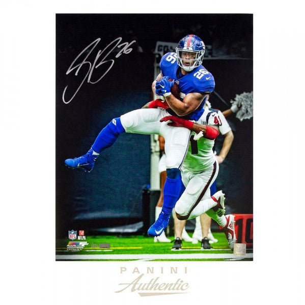 Saquon Barkley Autographed New York Giants "Breakaway" 16 x 20 Photograph Panini LE 126