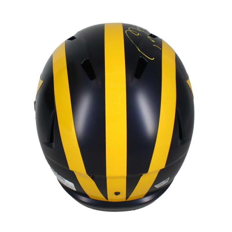 Tom Brady Autographed Michigan Wolverines Speed Full Size Helmet Fanatics