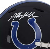 Anthony Richardson Autographed Indianapolis Colts Speed Black Matte Mini Helmet Fanatics