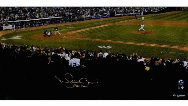 MARIANO RIVERA New York Yankees Autographed / Inscribed "HOF 2019" 'Big Signature' 16" x 32" Photograph STEINER