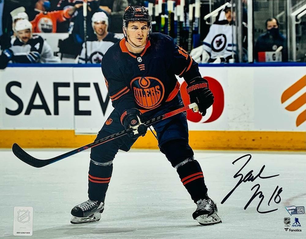 ZACH HYMAN Autographed Edmonton Oilers "Skating" 11" x 14" Photograph FANATICS