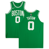 Jayson Tatum Autographed Boston Celtics Green Nike Authentic Jersey Fanatics