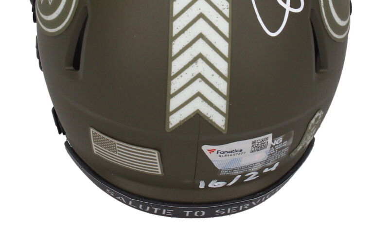 Joe Montana Autographed/Inscribed "Joe Cool" San Francisco 49ers 2022 Salute to Service Speed Mini Helmet Fanatics LE 16/24