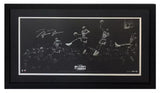 Michael Jordan Autographed Chicago Bulls Custom Framed "Kiss The Rim 180" 36" x 18" Photograph UDA LE 1/123