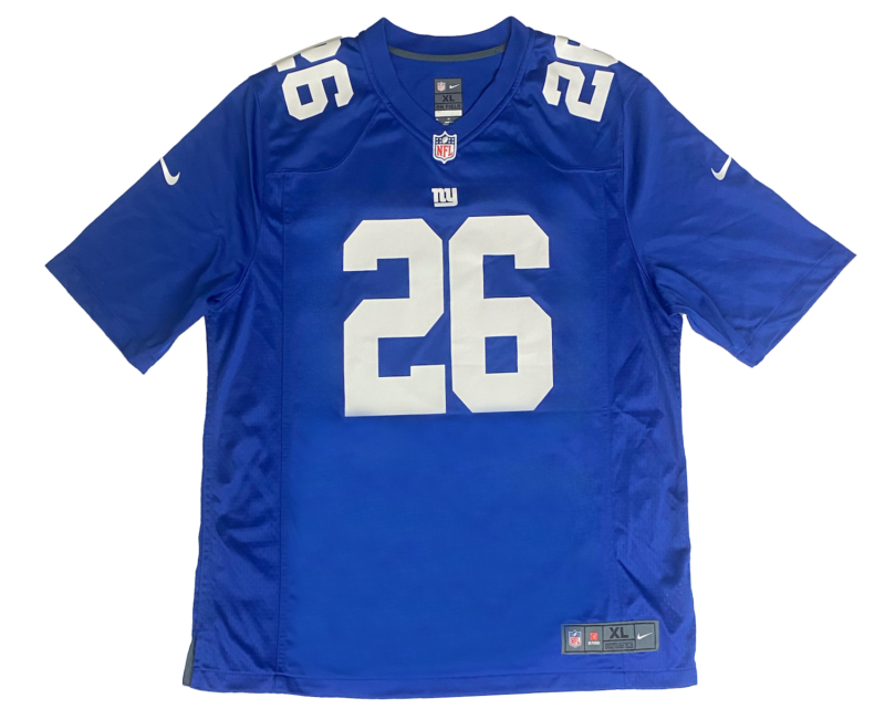 Saquon Barkley Autographed New York Giants "2018 NFL ROY" Blue Nike Jersey Panini LE 126/126