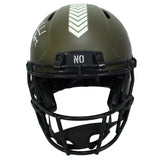 Rashid Shaheed Autographed (in White) New Orleans Saints 2022 Salute to Service Speed Authentic Helmet Beckett Witnessed