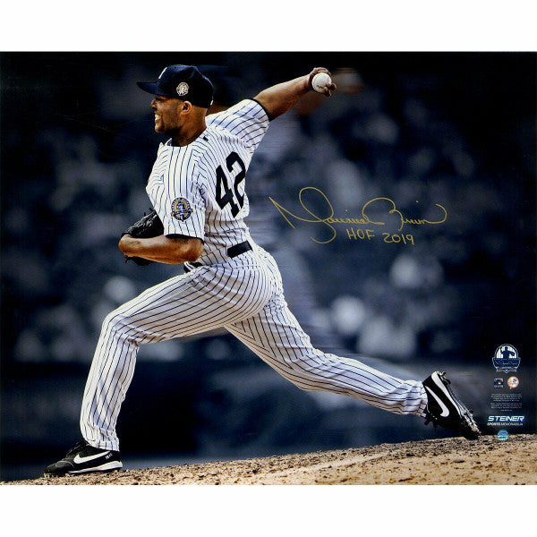 Mariano Rivera New York Yankees Autographed "HOF 2019" 16" x 20" 'Pitching' Photograph Steiner