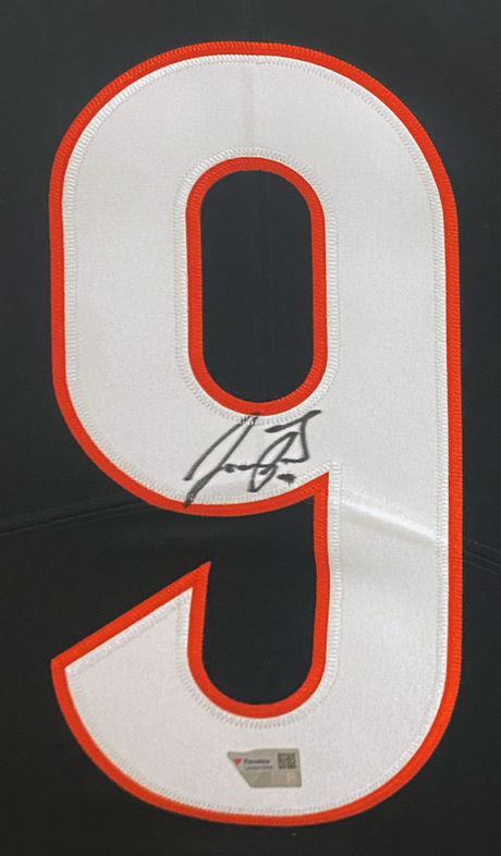 Joe Burrow Autographed Cincinnati Bengals Custom Framed Nike 2021 Black Limited Jersey Fanatics