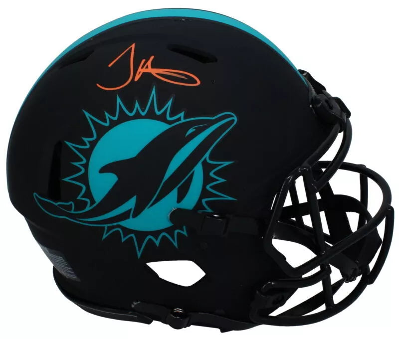 Tyreek Hill Autographed Miami Dolphins Eclipse Speed Authentic Helmet Beckett Witnessed