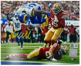 Kyren Williams Autographed (in Yellow) "TD Flip" Los Angeles Rams 8"x10" Photograph Beckett Witnessed