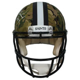 Rashid Shaheed Autographed New Orleans Saints Speed CAMO Authentic Helmet Beckett Witnessed