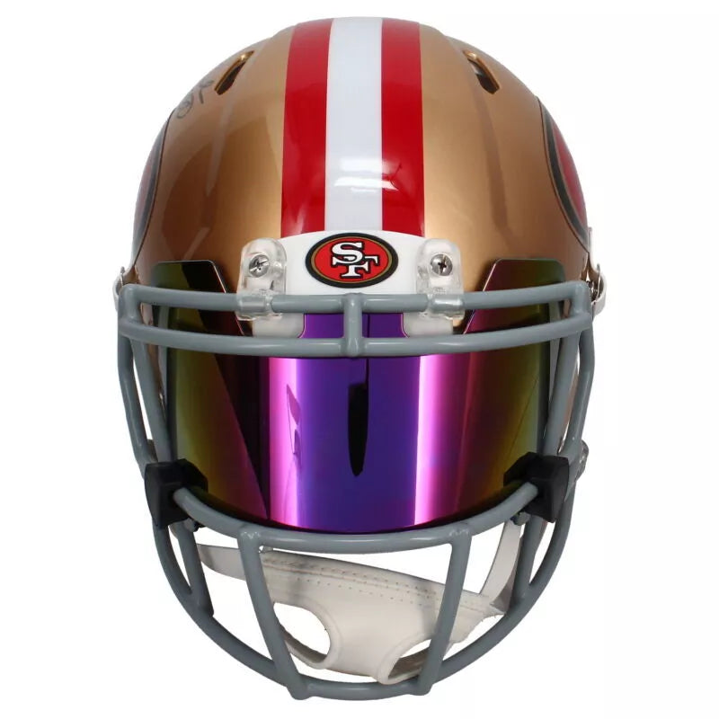 Jerry Rice Autographed San Francisco 49ers Speed Authentic Helmet w/Visor Fanatics