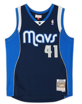 Dirk Nowitzki Autographed/Inscribed "HOF' 23" Dallas Mavericks Navy Blue Mitchell & Ness 2010-11 Swingman Jersey Fanatics