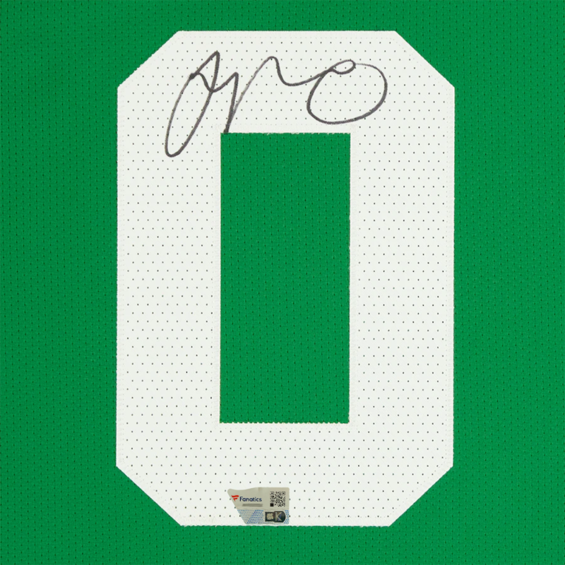 Jayson Tatum Autographed Boston Celtics Green Nike Authentic Jersey Fanatics