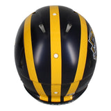 J.J. McCarthy Autographed Michigan Wolverines 2023 National Champs Logo Speed Authentic Helmet Beckett Witnessed