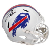 Josh Allen Autographed (Black Ink) Buffalo Bills Speed Full Size Helmet Beckett Witnessed