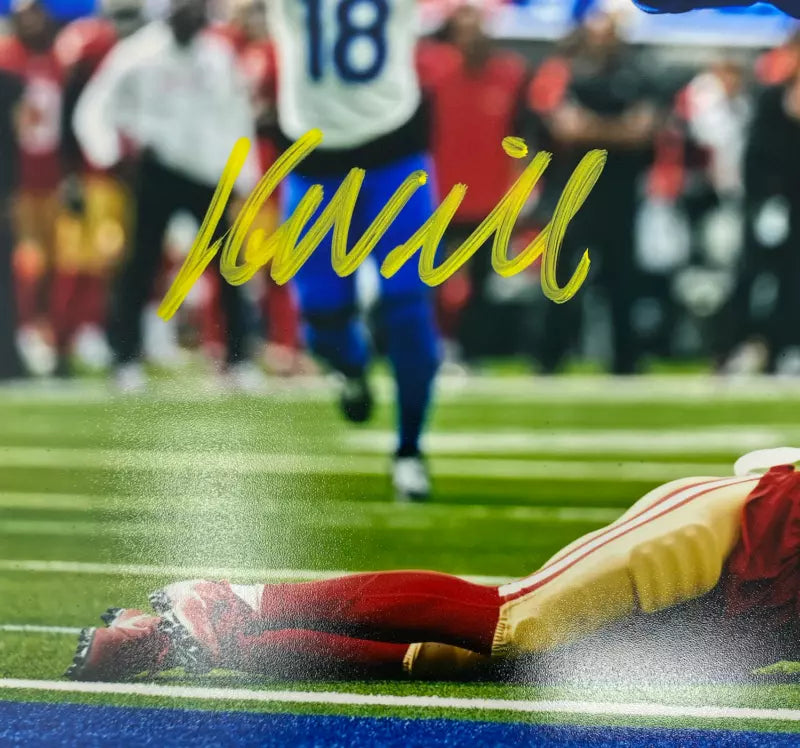 Kyren Williams Autographed (in Yellow) "TD Flip" Los Angeles Rams 8"x10" Photograph Beckett Witnessed