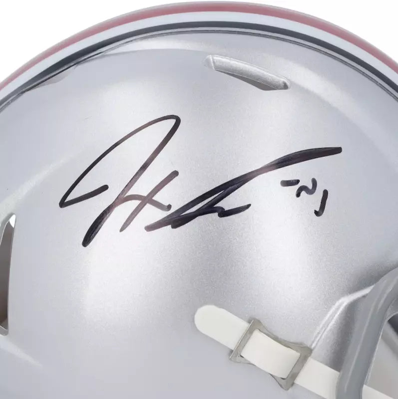 Jaxon Smith-Njigba Autographed Ohio State Buckeyes Speed Mini Helmet Fanatics