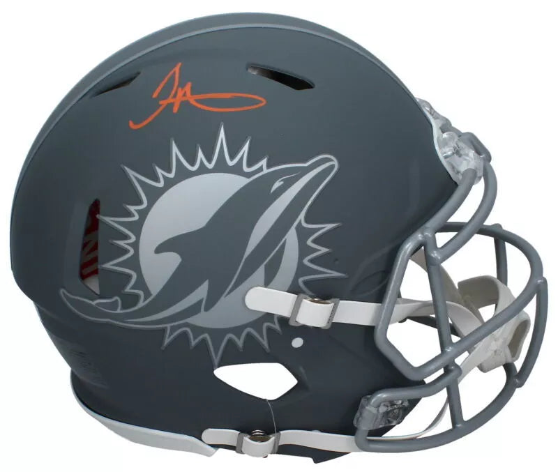 Tyreek Hill Autographed Miami Dolphins Slate Speed Authentic Helmet Beckett Witnessed