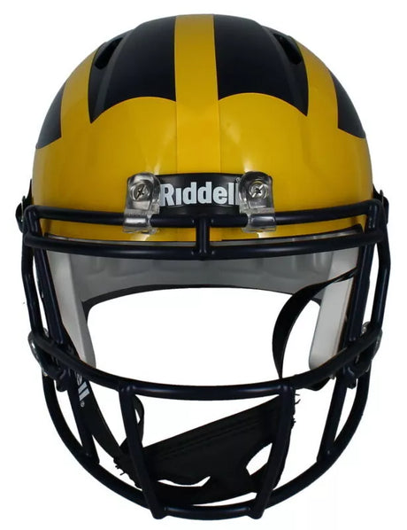 Roman Wilson Autographed Michigan Wolverines Speed Full Size Helmet Beckett Witnessed