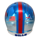 Josh Allen Autographed Buffalo Bills Chrome Speed Authentic Helmet Signed In Red LE 1/17 GDL/Beckett Witnessed