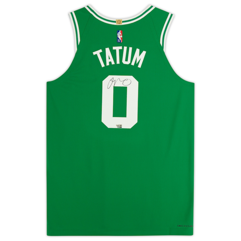 Jayson Tatum Autographed Boston Celtics Green Nike Authentic Jersey Fanatics