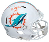 De'Von Achane Autographed Miami Dolphins Speed Authentic Helmet Beckett Witnessed