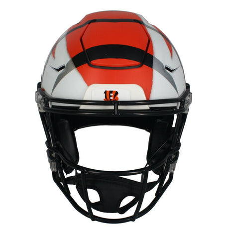 Joe Burrow Autographed/Inscribed "2020 #1 Pick" Cincinnati Bengals FSM Custom Painted "Ripped" Speedflex Authentic Helmet Fanatics