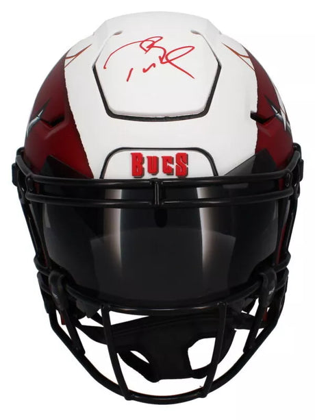 Tom Brady Autographed Tampa Bay Buccaneers FSM Custom Painted Ripped Speedflex Authentic Helmet Fanatics