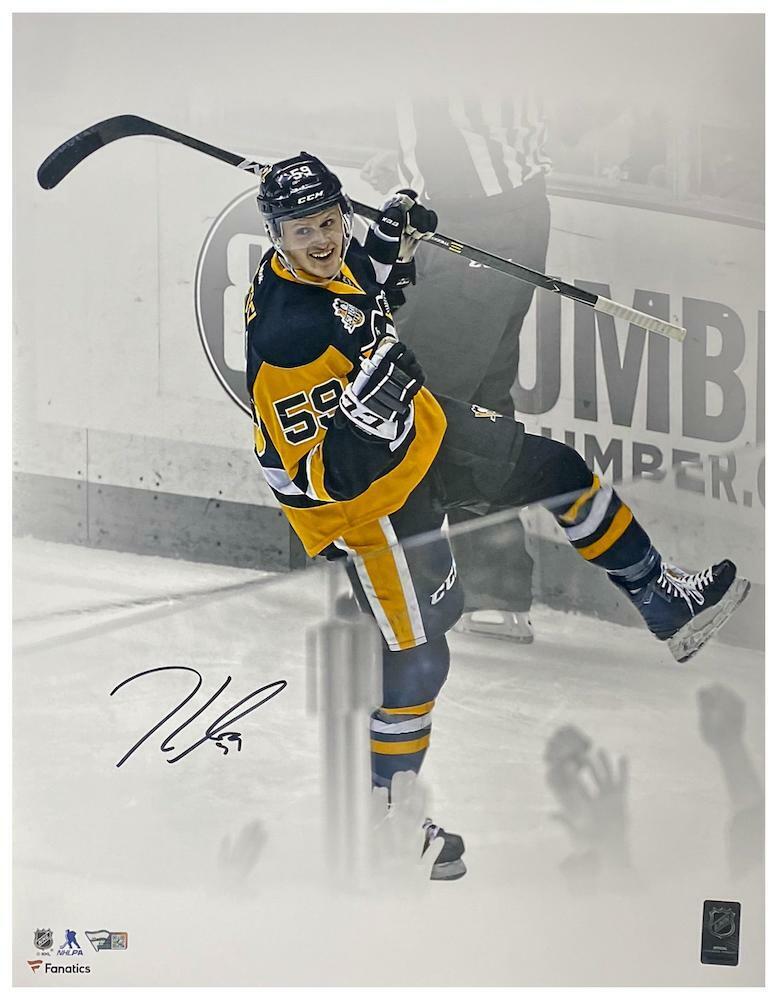 JAKE GUENTZEL Autographed Pittsburgh Penguins "Goal Celebration" 16" x 20" Photograph FANATICS