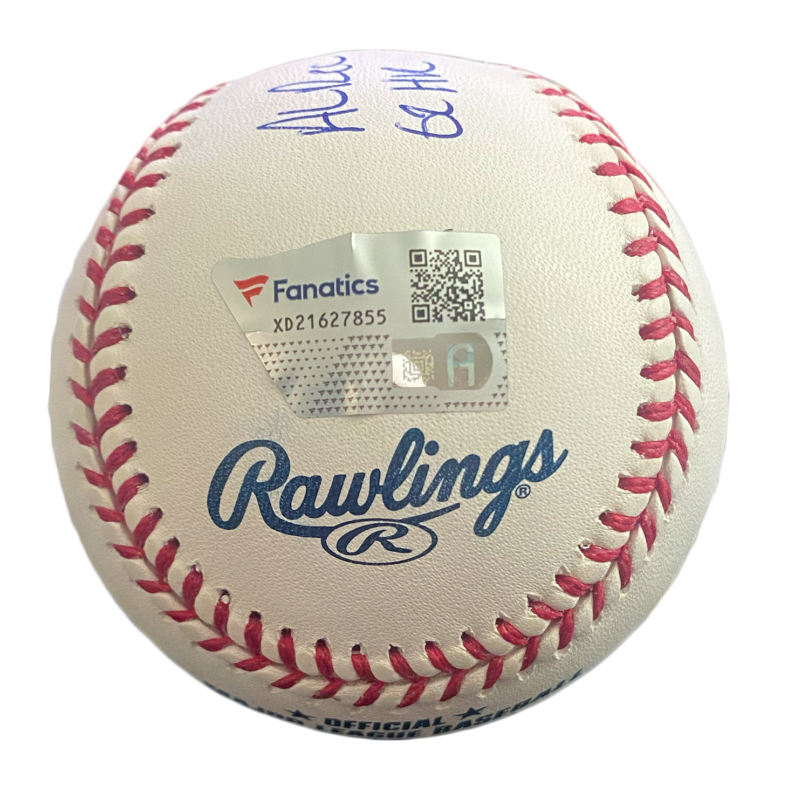 Aaron Judge Autographed/Multi-Inscribed "AL Rec 62 HR 16th Yankee Captain" Official MLB Baseball Fanatics LE 16/16 (GDL Exclusive)